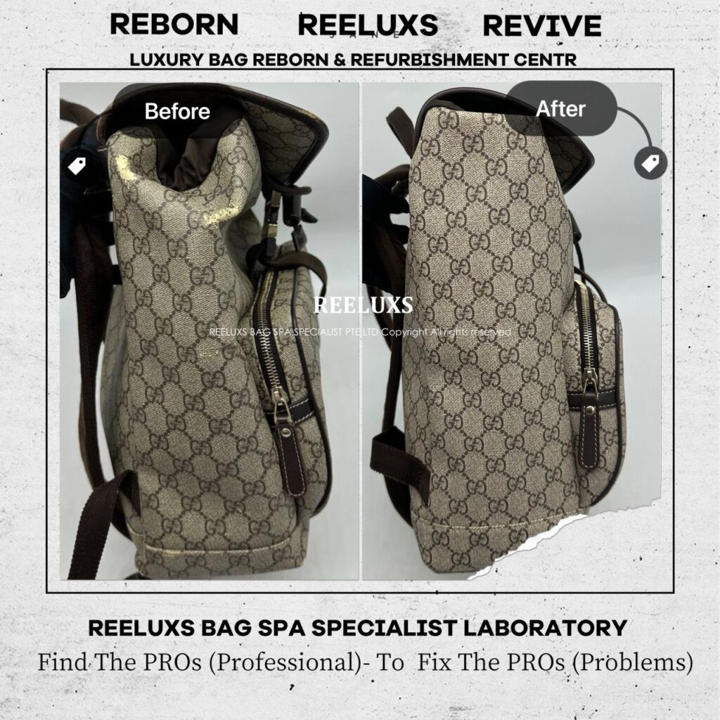 Backpack Canvas Oxidation & Leather Broken — frame 8