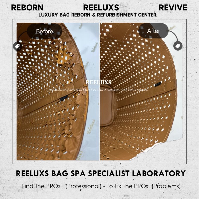 Prada Tote Bag Inner Leather Peel Off Crack & Damage Oxidation Refurbishment | REELUXS