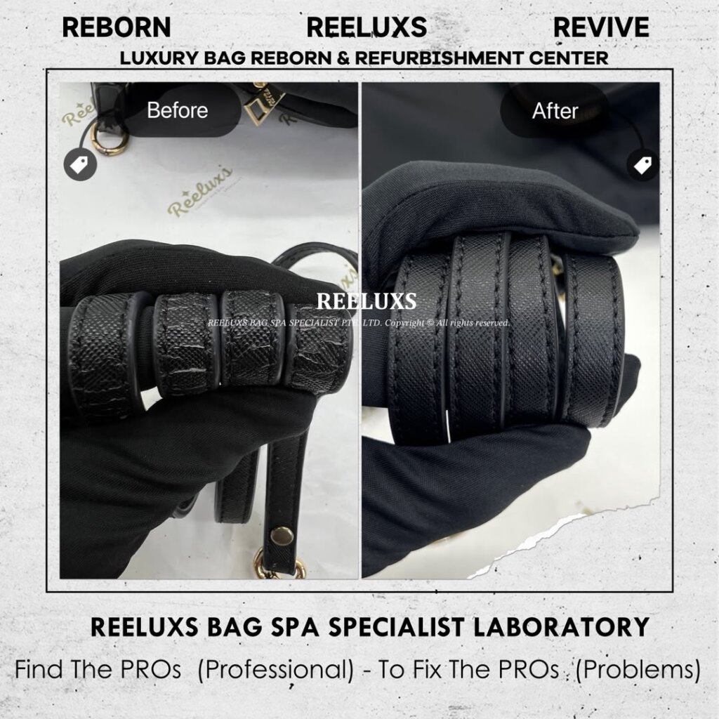 Duet Re-Nylon Bucket Bag Inner Fabric Broken Repair Leather Damaged & Crack… — frame 4