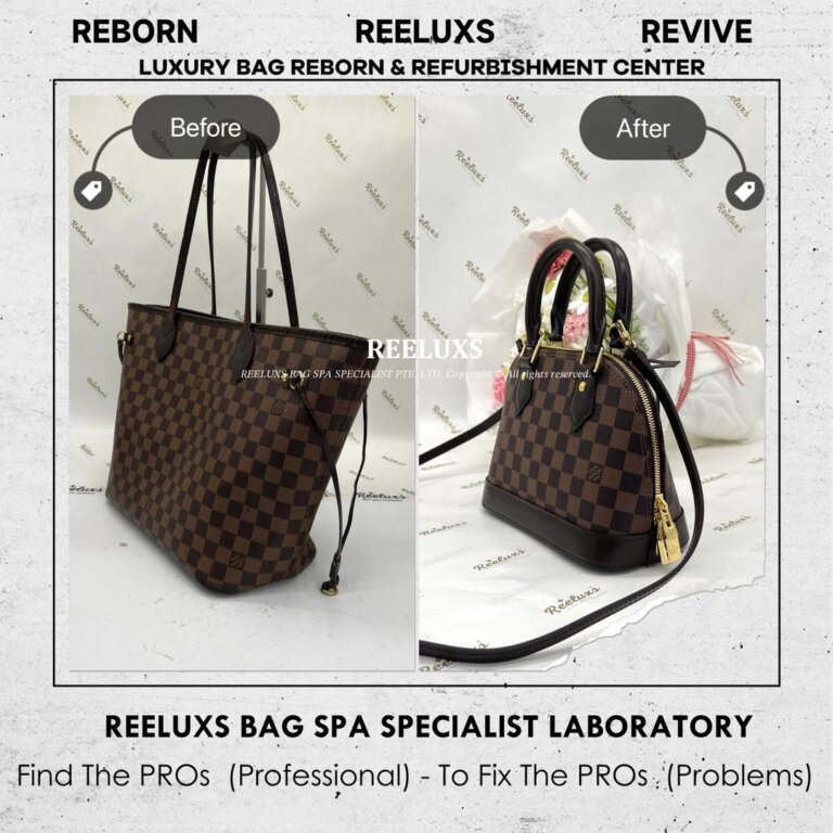 Louis Vuitton Neverfull Tote Bag Customised Into Alma BB | REELUXS