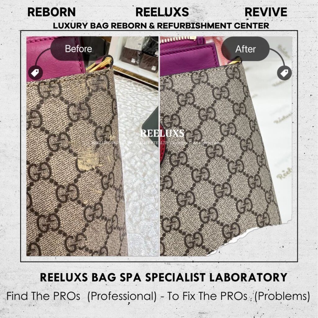 GG Supreme Tote Bag Canvas Oxidation Replacement Leather Faded Color Restoration &… — frame 8
