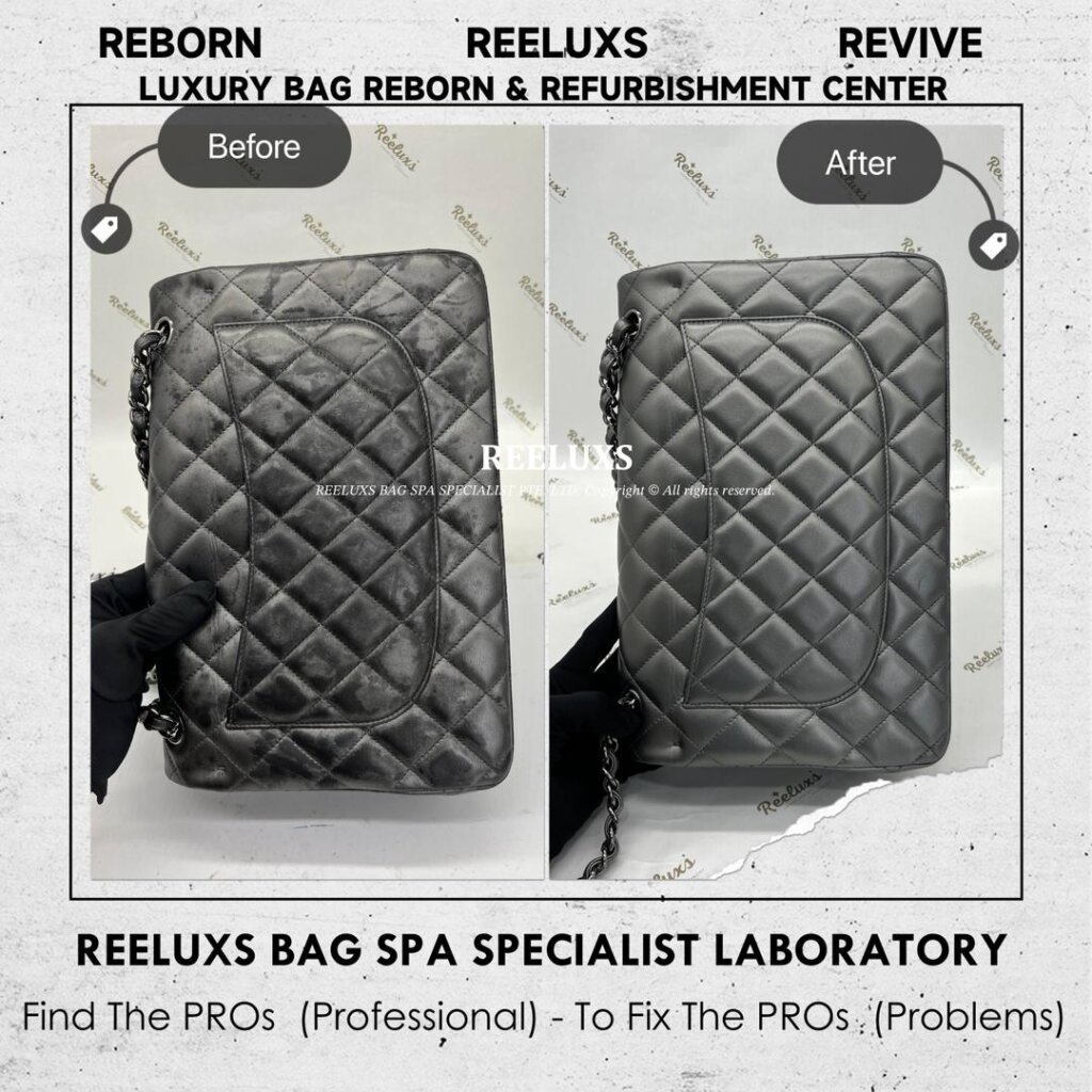 Classic Flap Bag Metallic Leather Mold Spot Damaged — frame 3