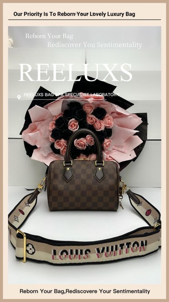 Neverfull Customized to Change to LOUIS VUITTON Speedy Bandoulière 20 Damier Ebene — frame 8
