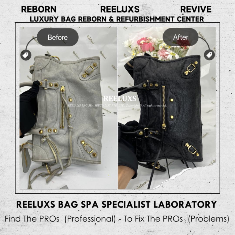 Balenciaga Classic City Handbag Color Faded & Peel Off Change To Black Color Restoration | REELUXS