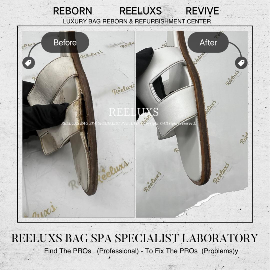 Oran Sandals Color Peel Off Damaged Restoration Sole Heavy Wear & Trear… — frame 3