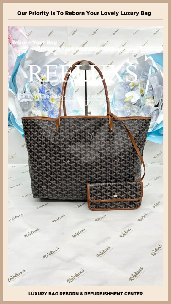 Saint Louis Tote Bag Leather Color Peel Off & Cracked Damaged — frame 2