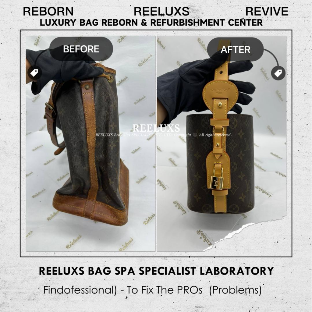 Louis Vuitton Noé Bag Customized to All In BB Monogram Canvas Bucket… — frame 3