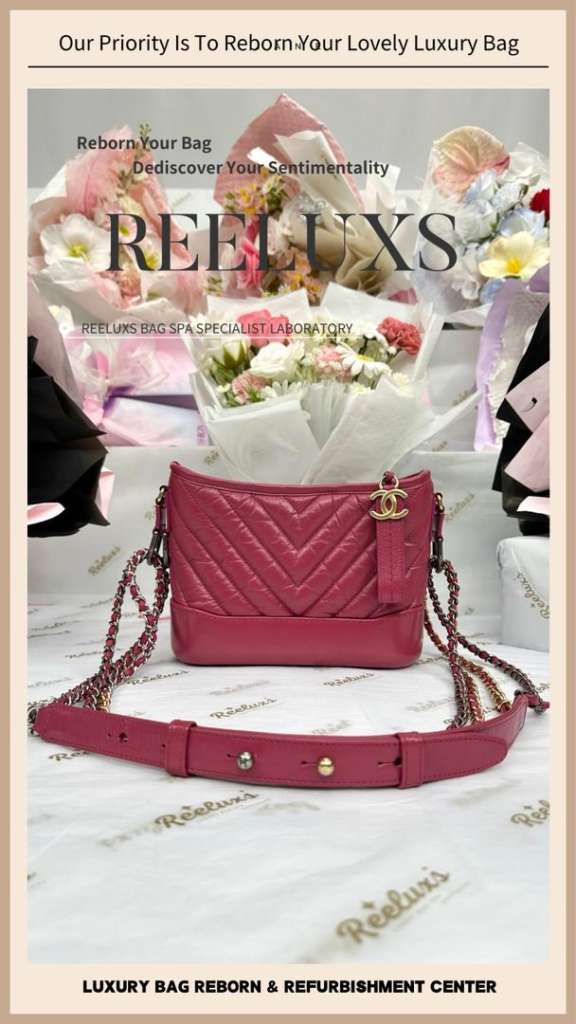 “CHANEL Gabrielle Small Hobo Bag Chain Leather Peel Off Oxidation Replacement “ — frame 4
