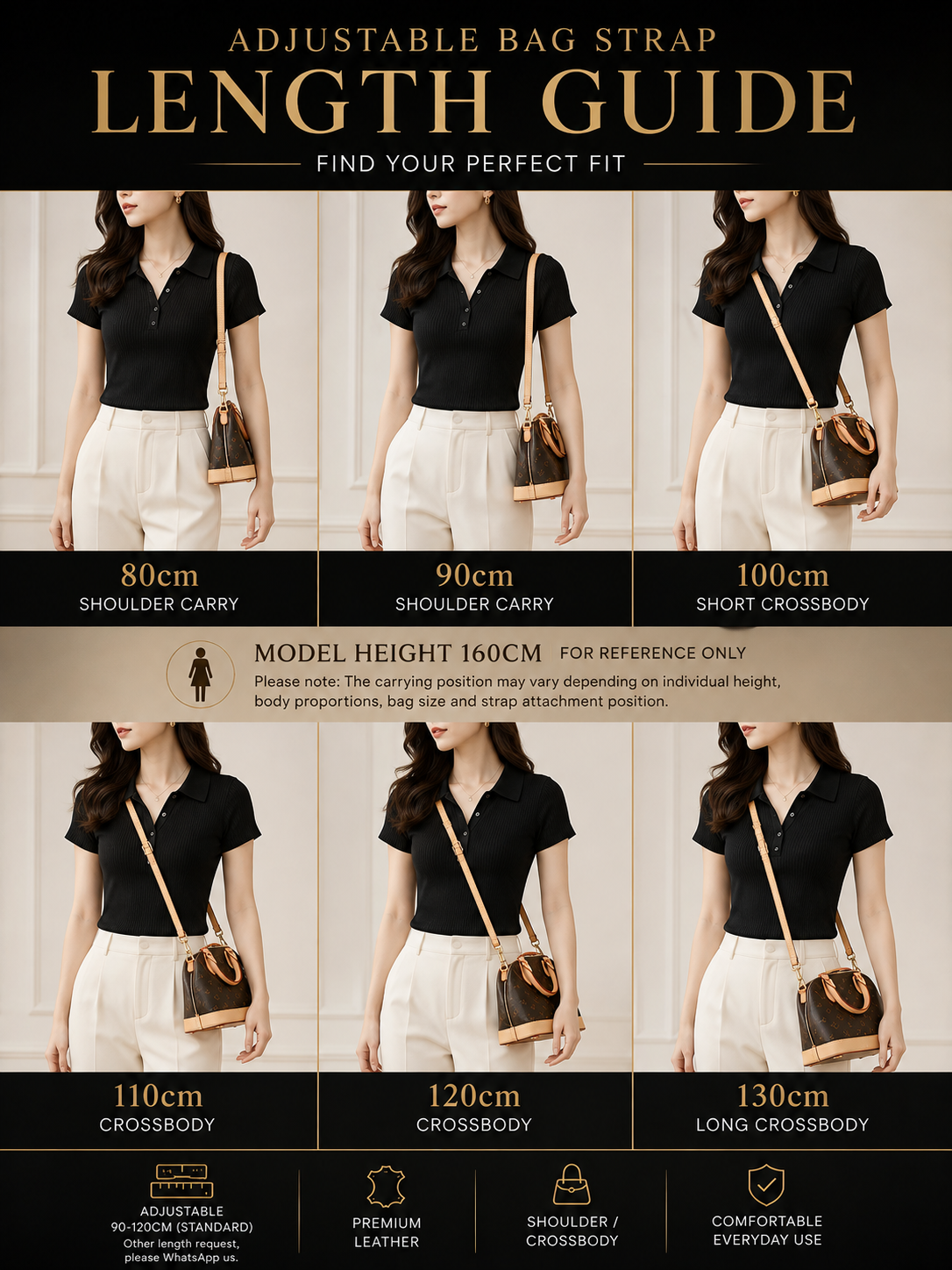 Adjustable Bag Strap - Eben Leather 4 Adjustable Bag Strap - Eben Leather - Image 4