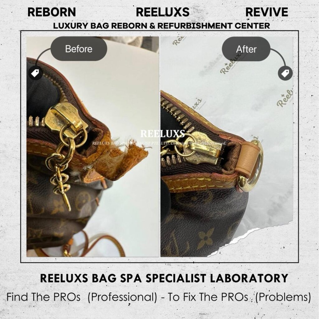 Louis Vuitton Palermo Handbag Vachetta Hook Cracked  Broken & Oxidation Replacement