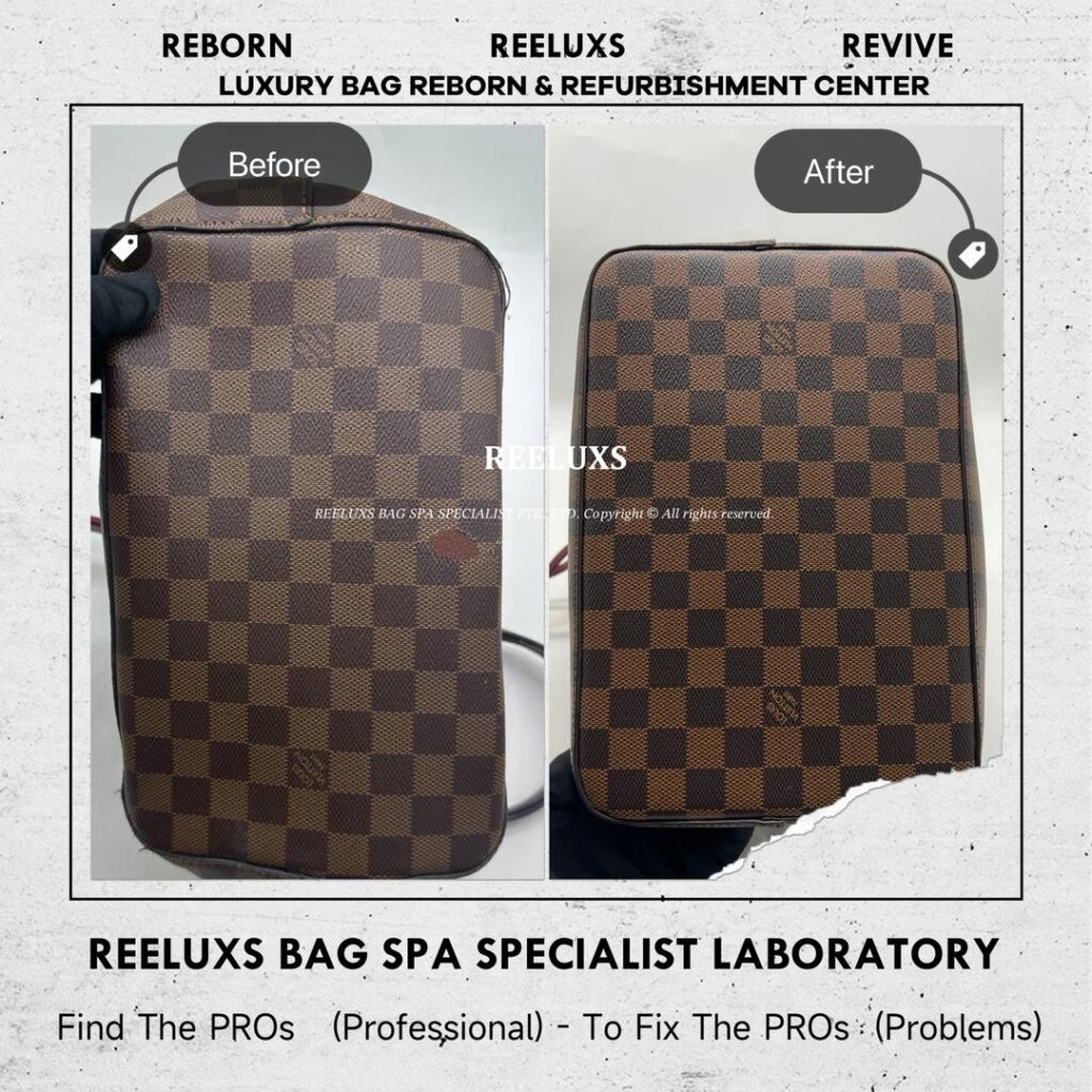Damier Ebene Noé Bucket Bag Peeling & Damaged Canvas Replacement & Full… — frame 2