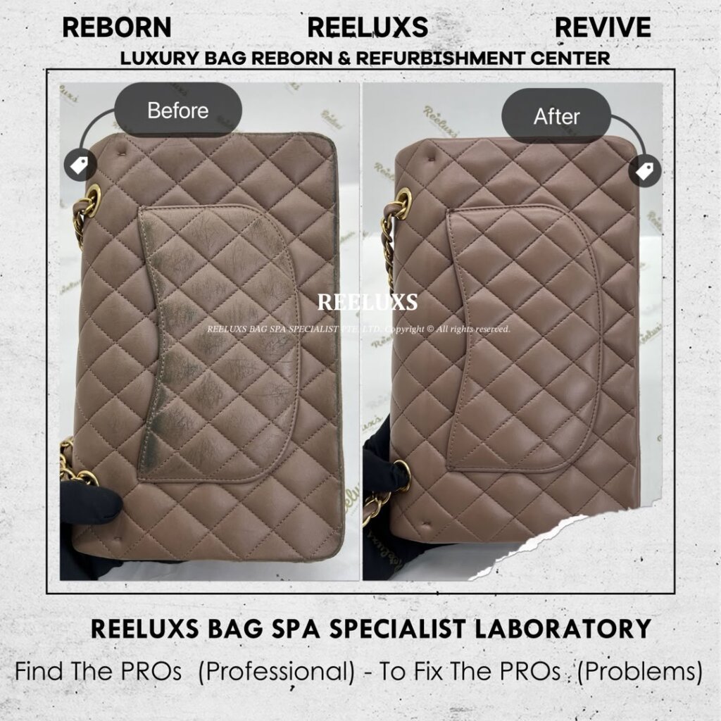 Classic Double Flap Bag Leather Color Transfer Problem, Color Faded, Scratches &… — frame 4