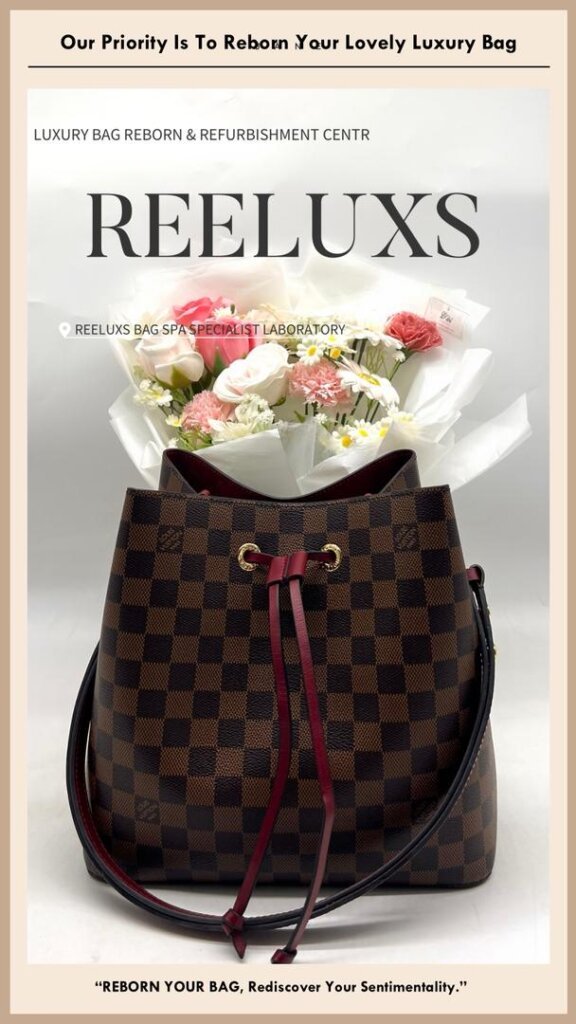 Damier Ebene Noé Bucket Bag Peeling & Damaged Canvas Replacement & Full… — frame 6