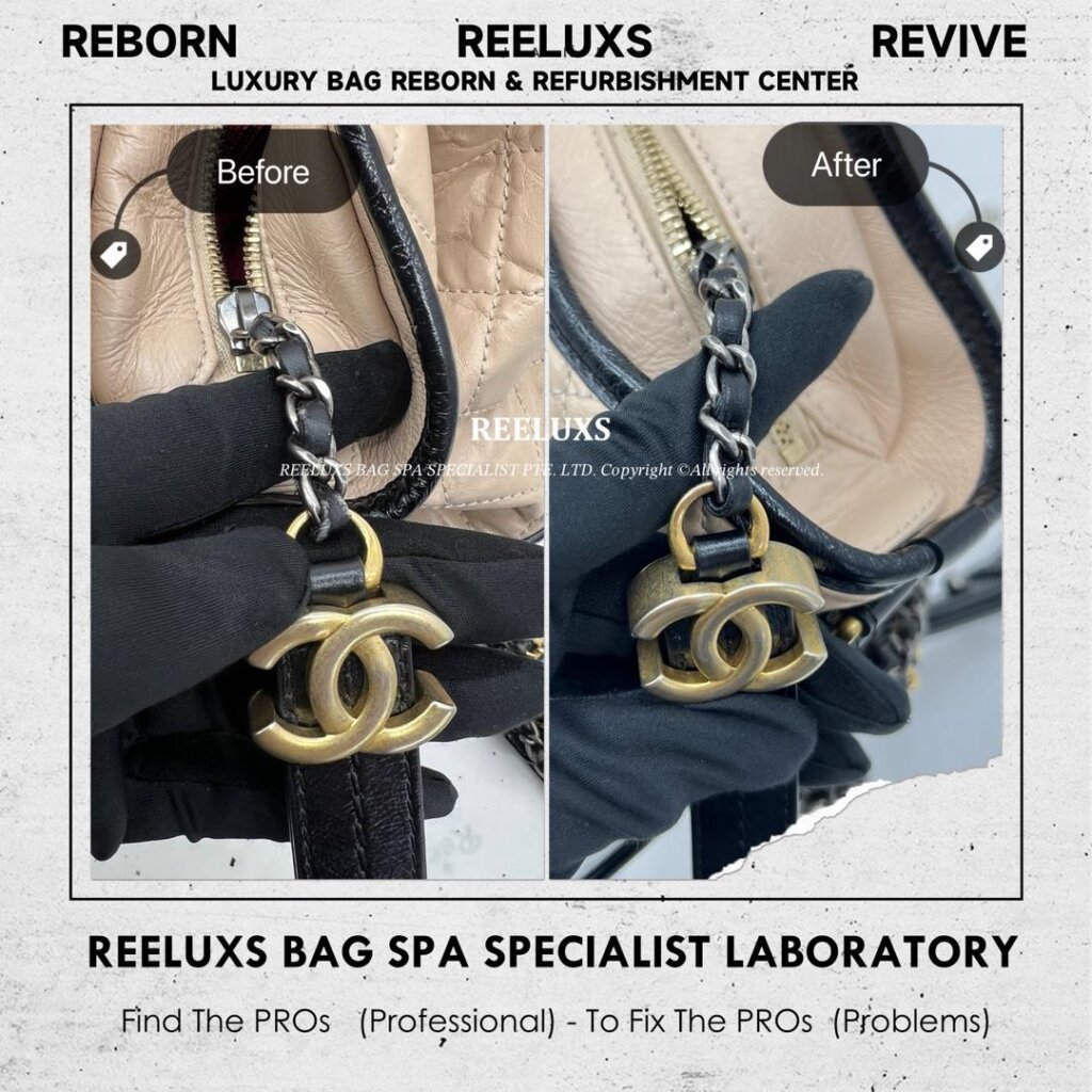 Gabrielle Bag Chain Leather Peel Off Oxidation — frame 4