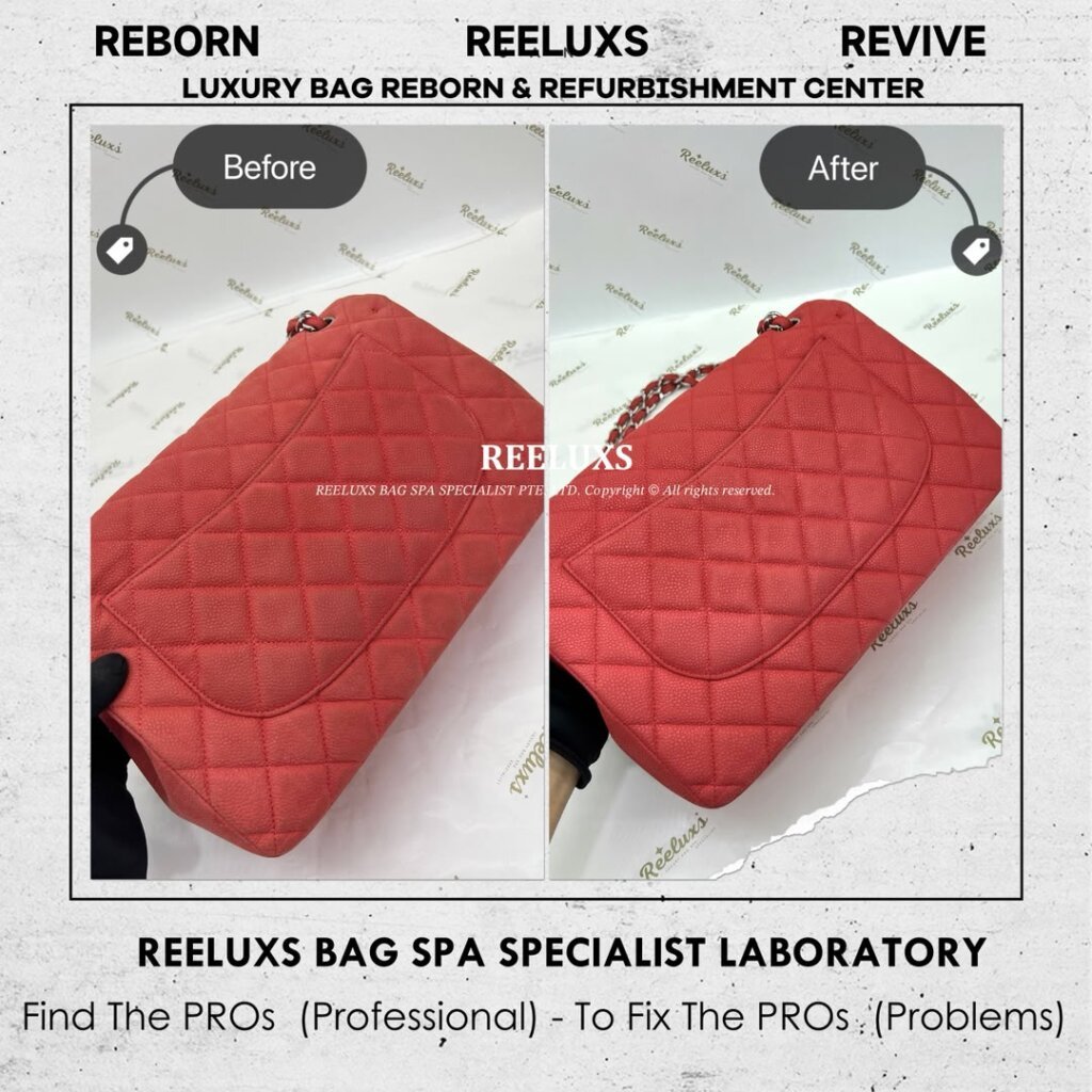 Classic Double Flap Color Faded Leather Mold Sopt Damaged — frame 2