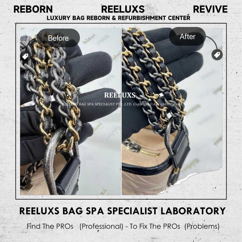 Gabrielle Bag Chain Leather Peel Off Oxidation — frame 3
