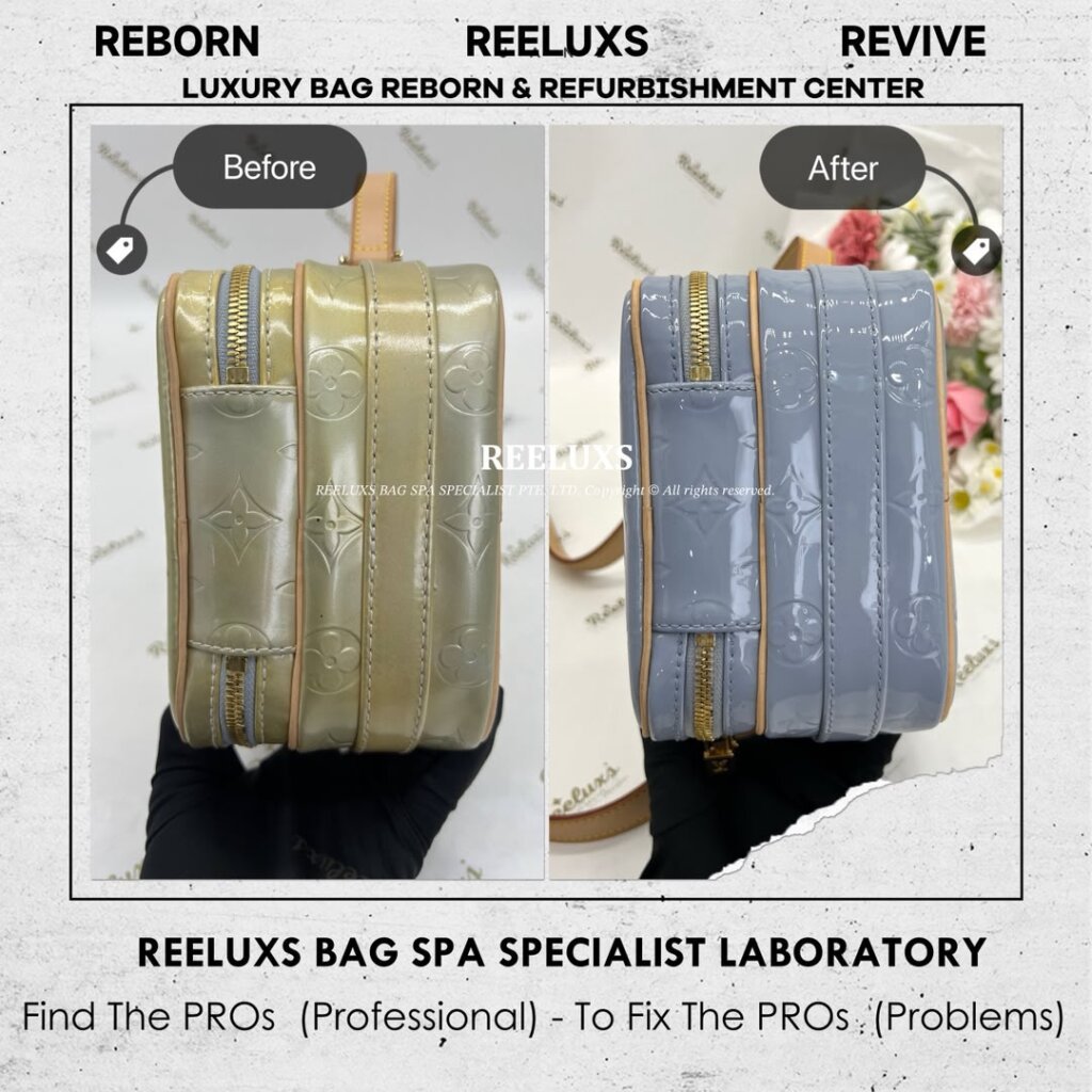 Mini Crossbody Bag Patent Leather Sticky Color Oxidation Problem — frame 2