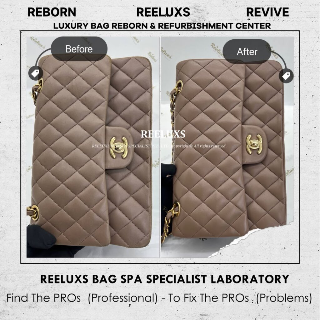 Classic Double Flap Bag Leather Color Transfer Problem, Color Faded, Scratches &… — frame 2