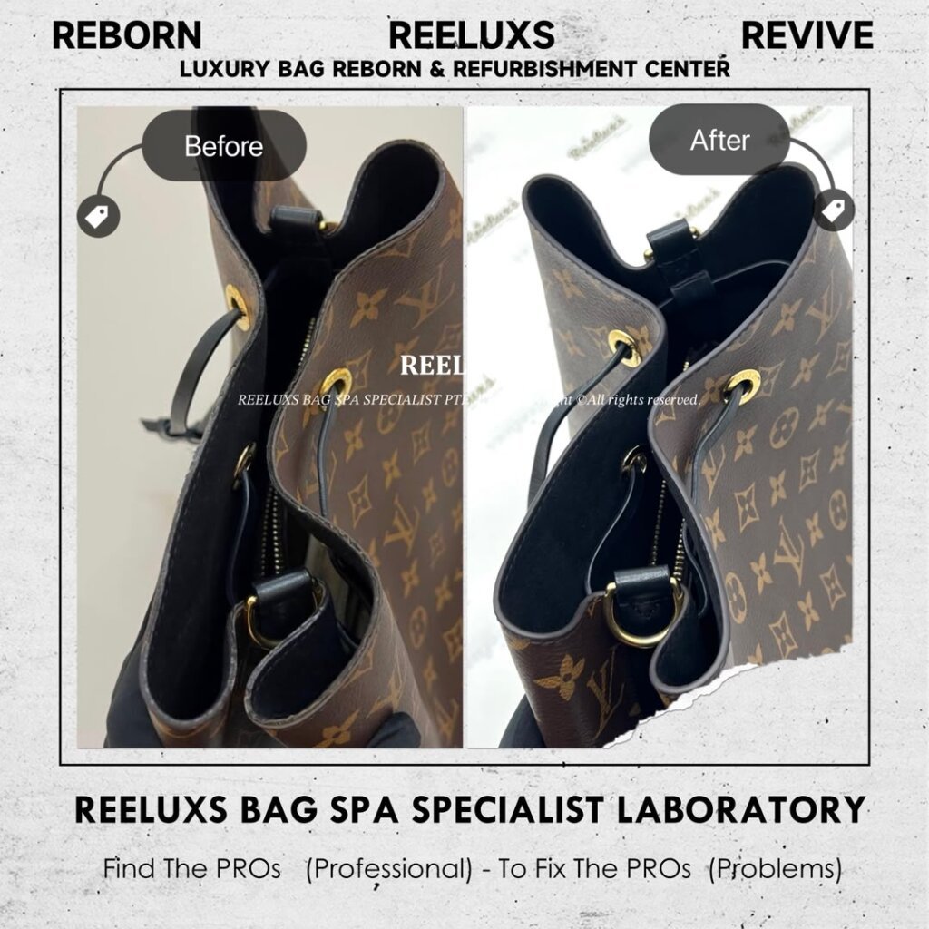 NéoNoé Bucket Bag Trim Oil Edge Cracked & Damage Replacement | REELUXS — frame 1