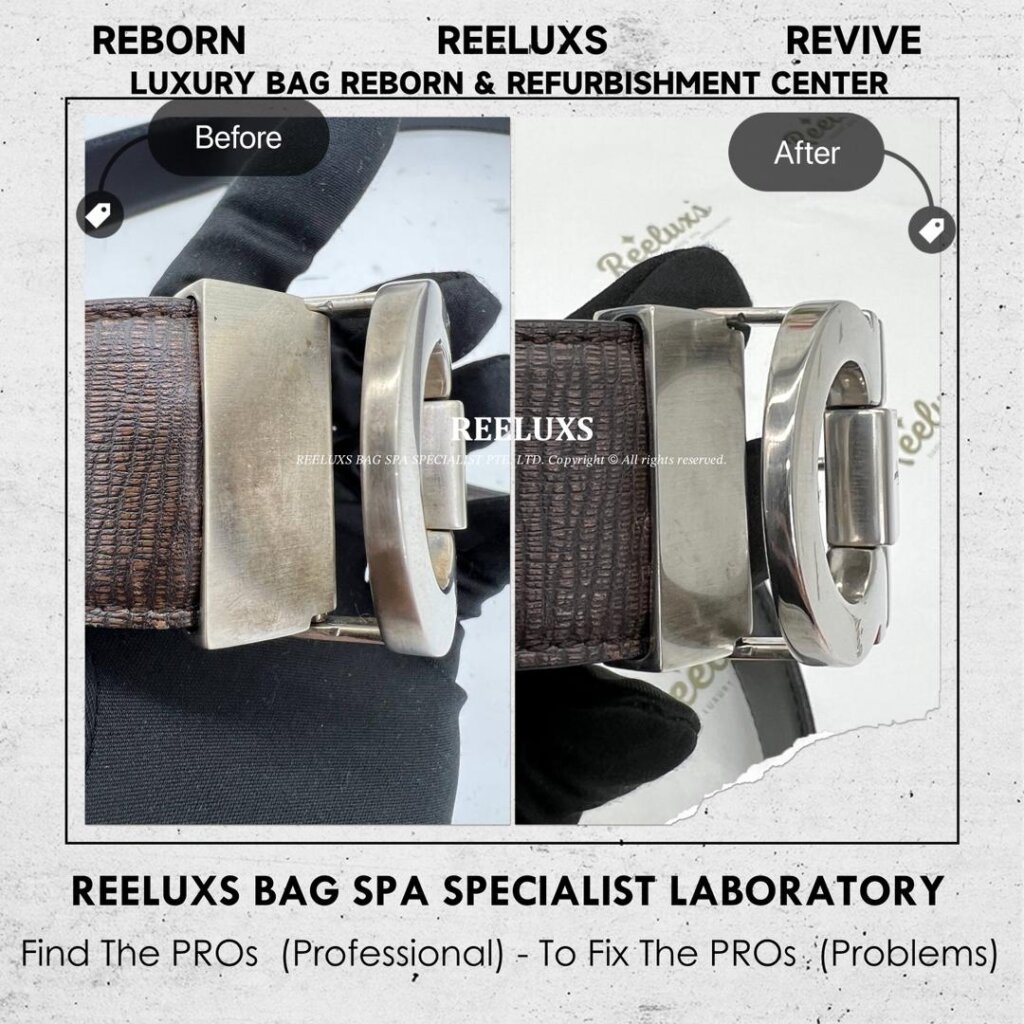 SALVATORE FERRAGAMO Belt Buckle Metal Dullness Polishing | REELUXS — frame 3