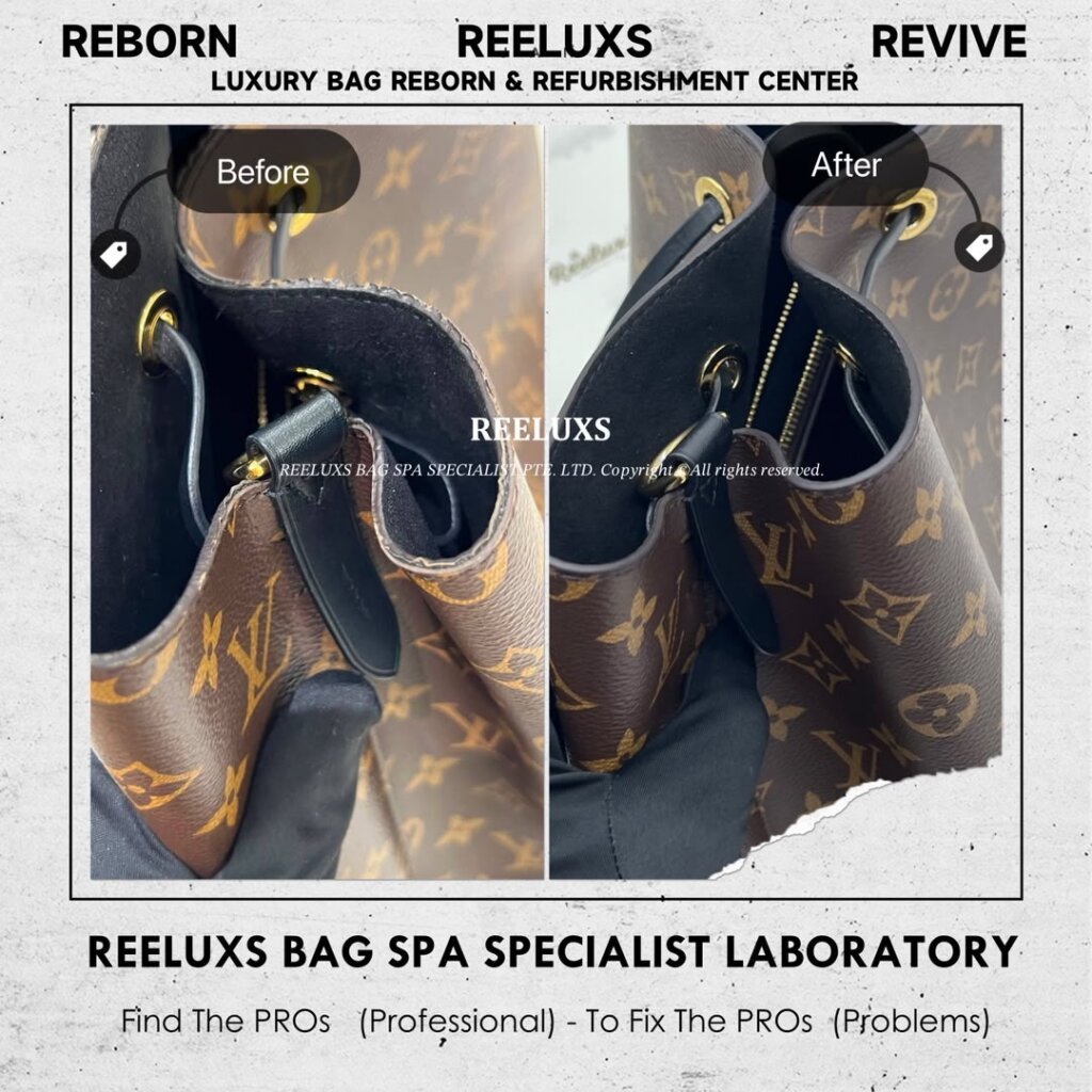 NéoNoé Bucket Bag Trim Oil Edge Cracked & Damage Replacement | REELUXS — frame 2