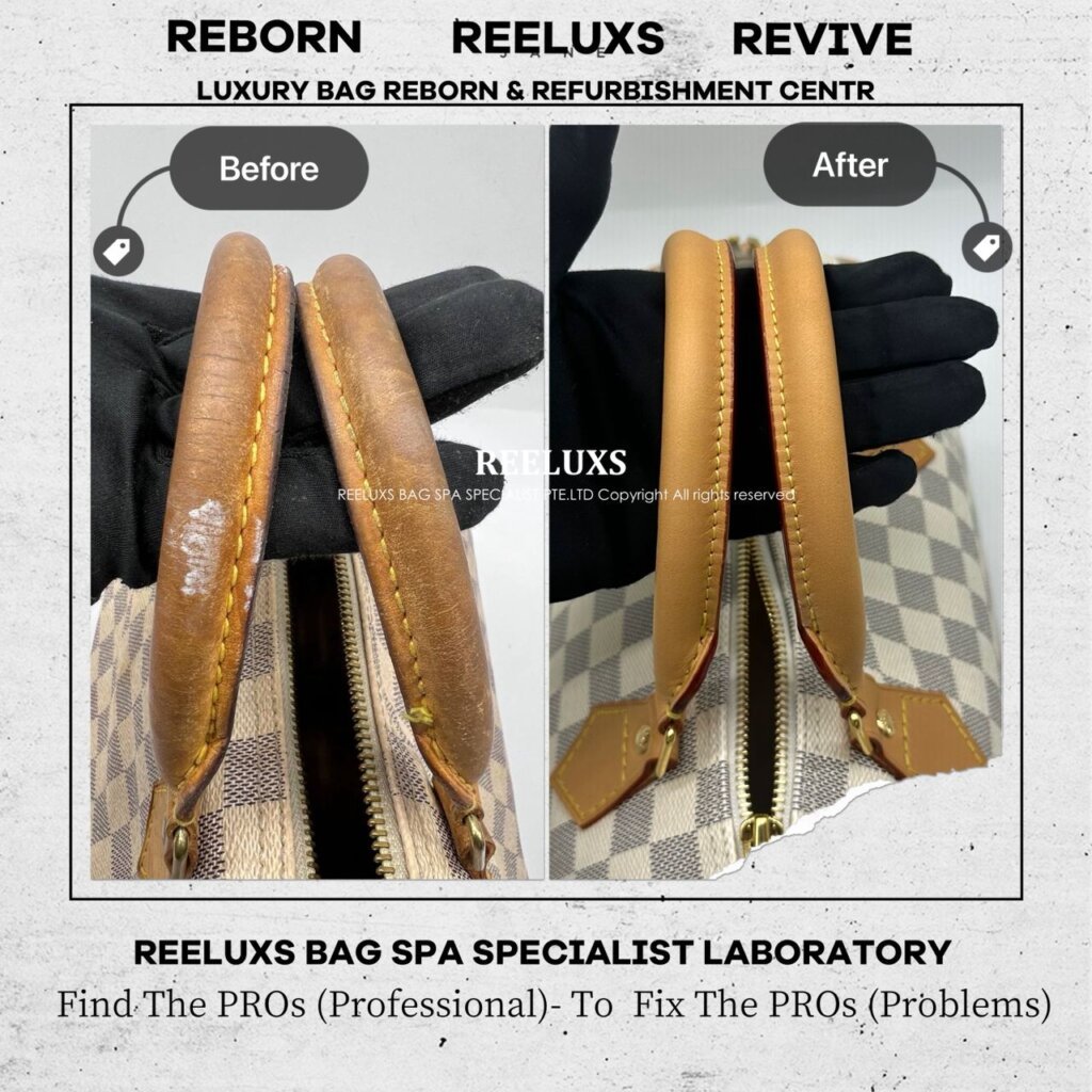 Speedy Canvas & Interior Heavy Ink Stain Damaged Vachetta Leather Oxidation Metal… — frame 8