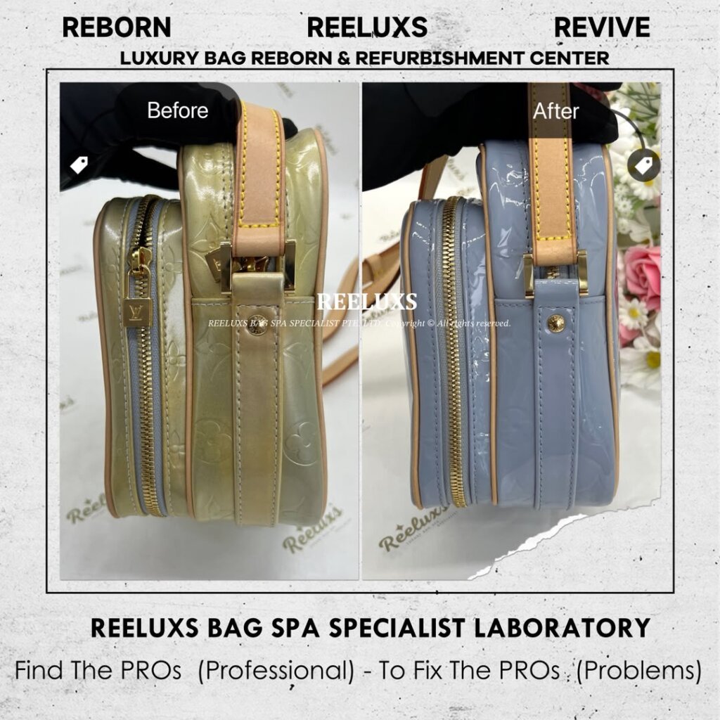 Mini Crossbody Bag Patent Leather Sticky Color Oxidation Problem — frame 3