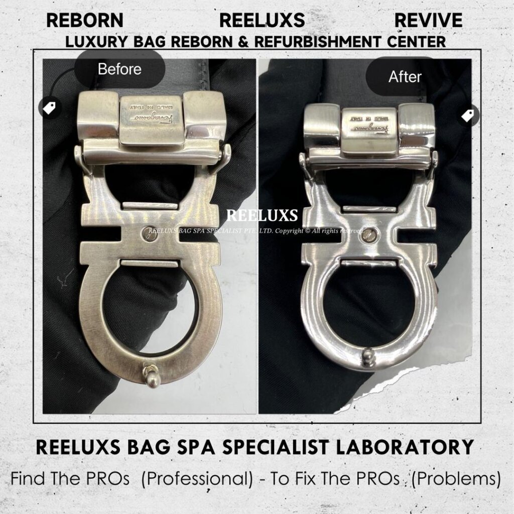 SALVATORE FERRAGAMO Belt Buckle Metal Dullness Polishing | REELUXS — frame 2
