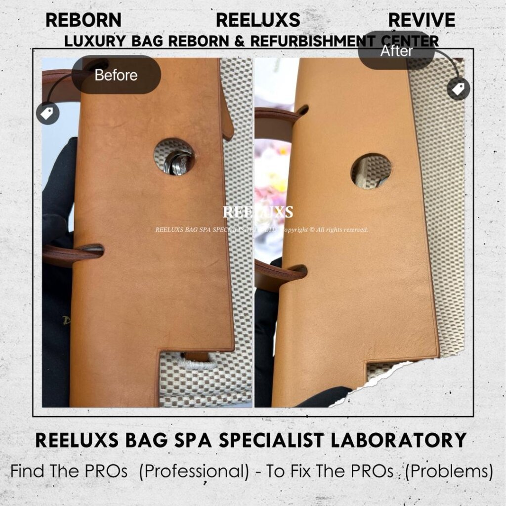 Herbag Leather Color Faded & Scratches Restoration & Refurbishment | REELUXS — frame 2