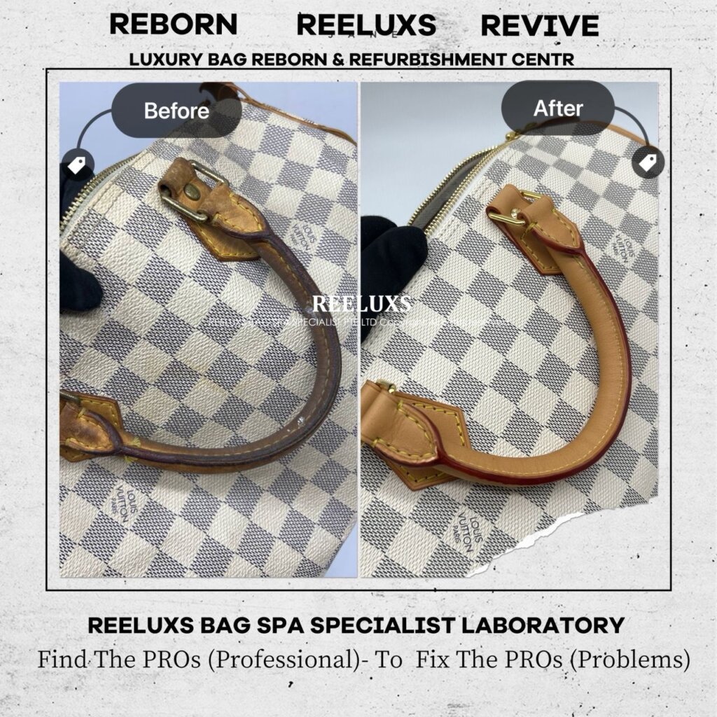 Speedy Canvas & Interior Heavy Ink Stain Damaged Vachetta Leather Oxidation Metal… — frame 7
