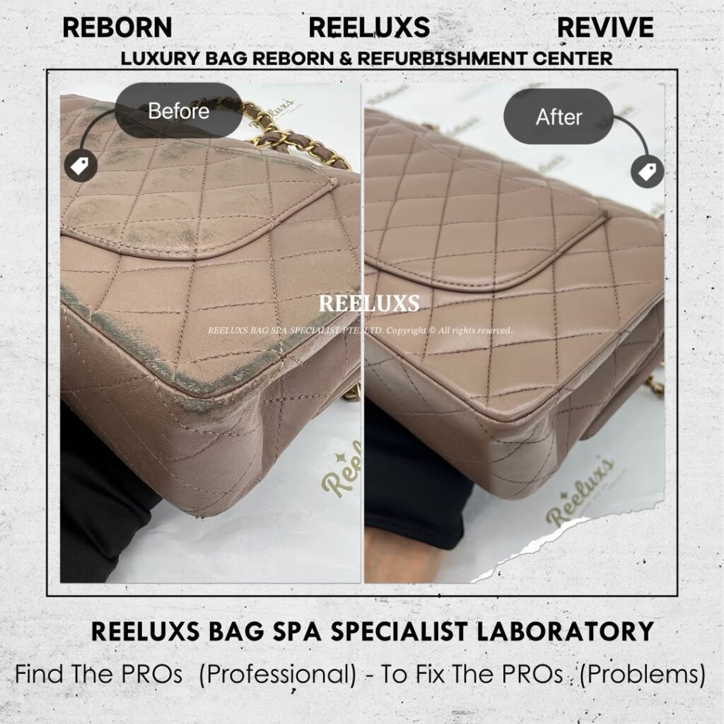 Classic Double Flap Bag Leather Color Transfer Problem, Color Faded, Scratches &… — frame 3