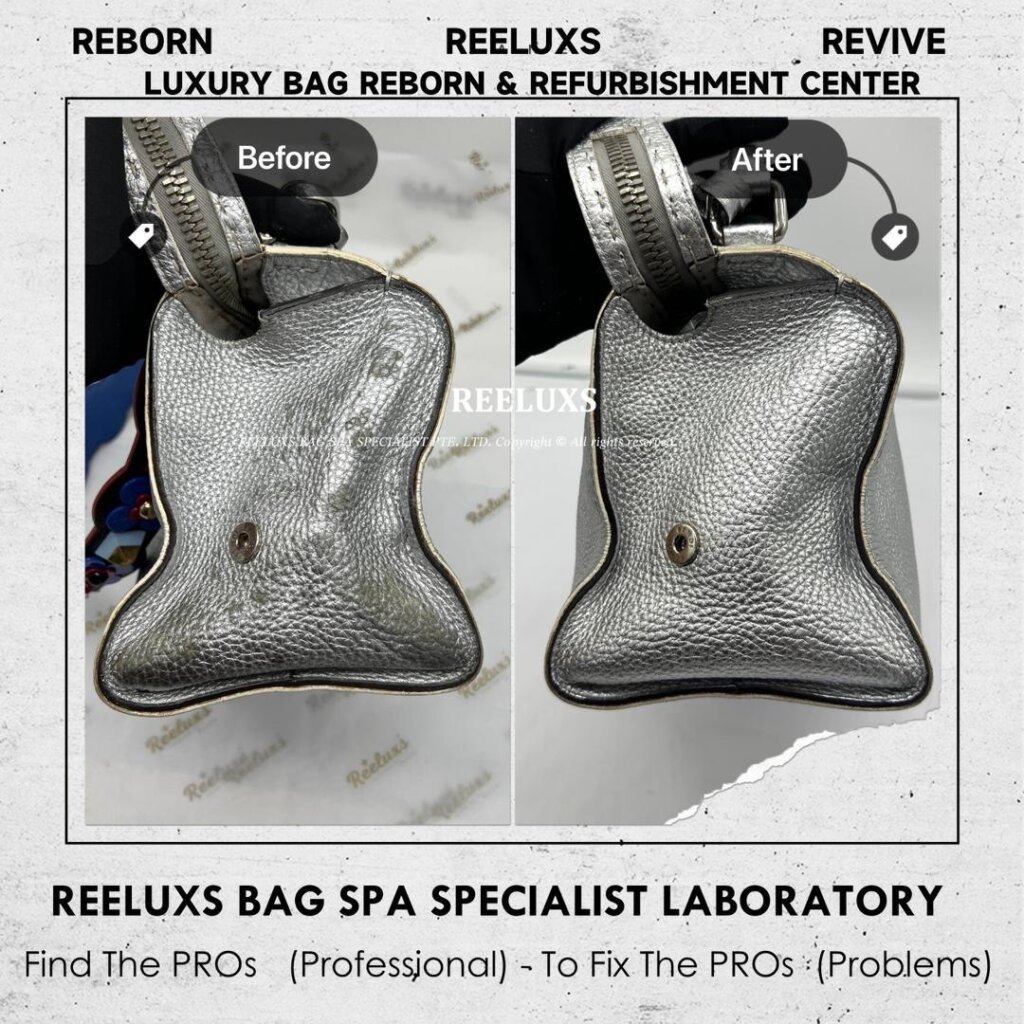 By The Way Bag Metallic Color Faded & Mold Spot Damage Oxidation — frame 6