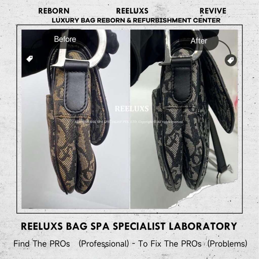Double Saddle Bag Fabric Yellowish & Stain Problem Nano Spa Deep Cleaning… — frame 8