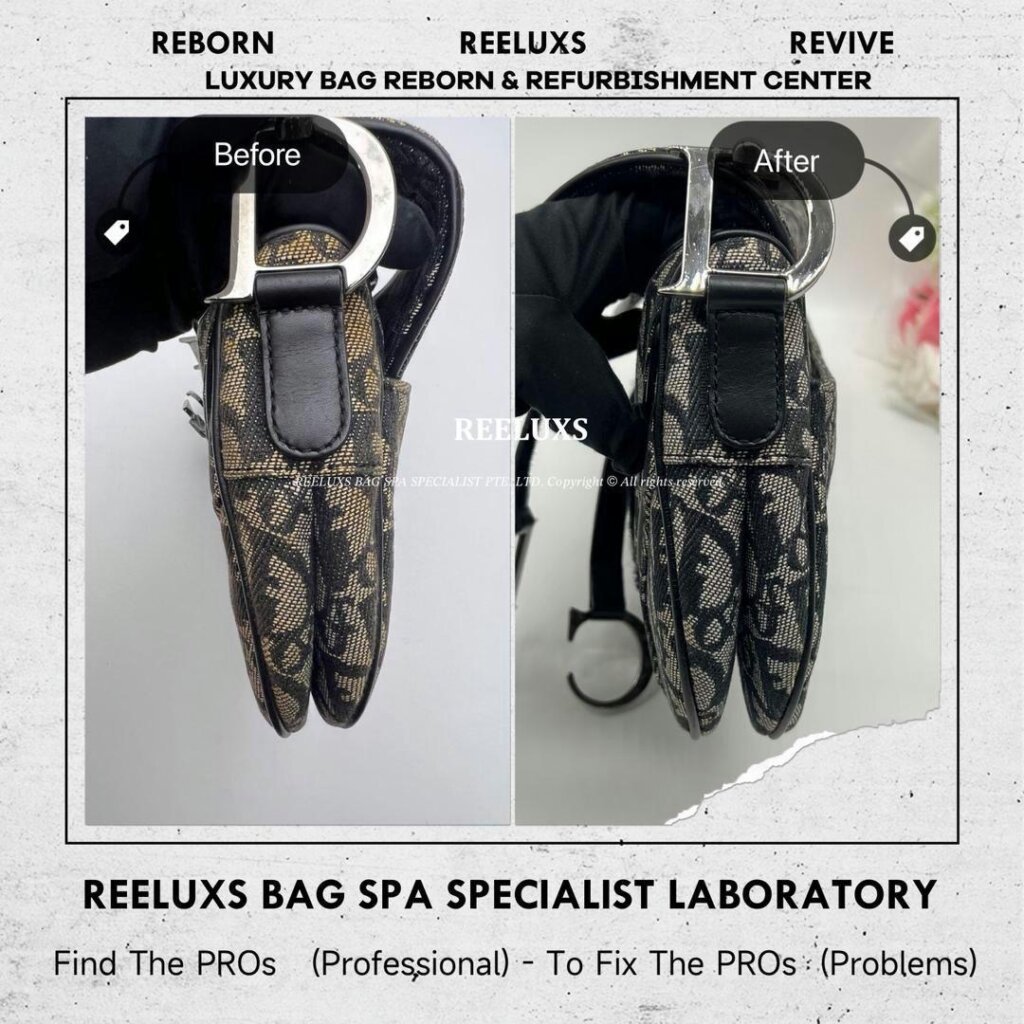 Double Saddle Bag Fabric Yellowish & Stain Problem Nano Spa Deep Cleaning… — frame 7