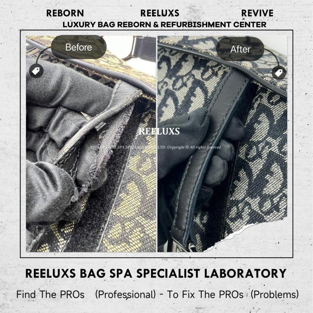 Double Saddle Bag Fabric Yellowish & Stain Problem Nano Spa Deep Cleaning… — frame 6