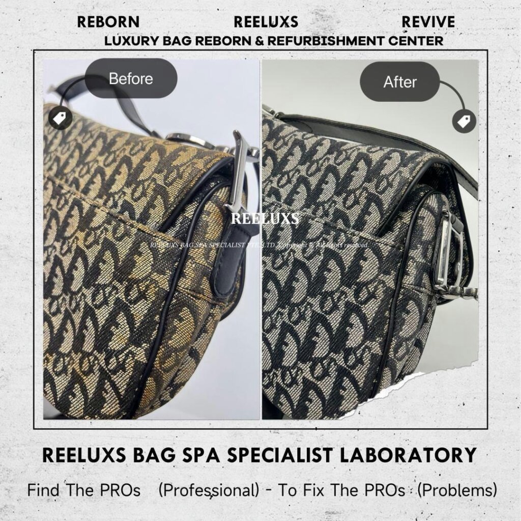 Double Saddle Bag Fabric Yellowish & Stain Problem Nano Spa Deep Cleaning… — frame 2