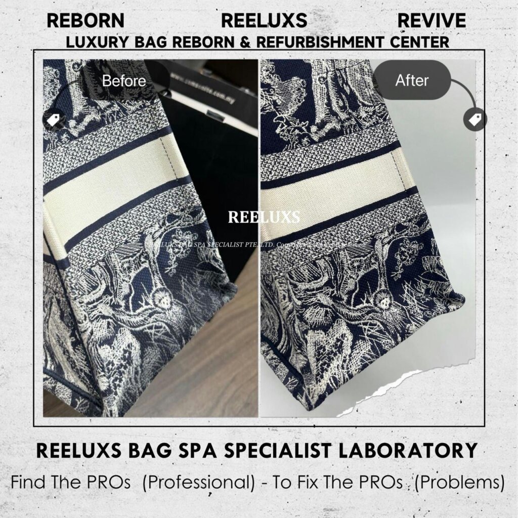 Book Tote Bag Charcoal Damage Melted & Stick Problem Refurbishment | REELUXS — frame 4