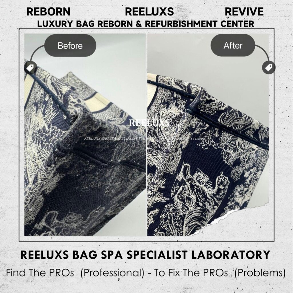 Book Tote Bag Charcoal Damage Melted & Stick Problem Refurbishment | REELUXS — frame 3