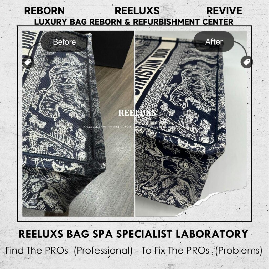 Book Tote Bag Charcoal Damage Melted & Stick Problem Refurbishment | REELUXS — frame 7