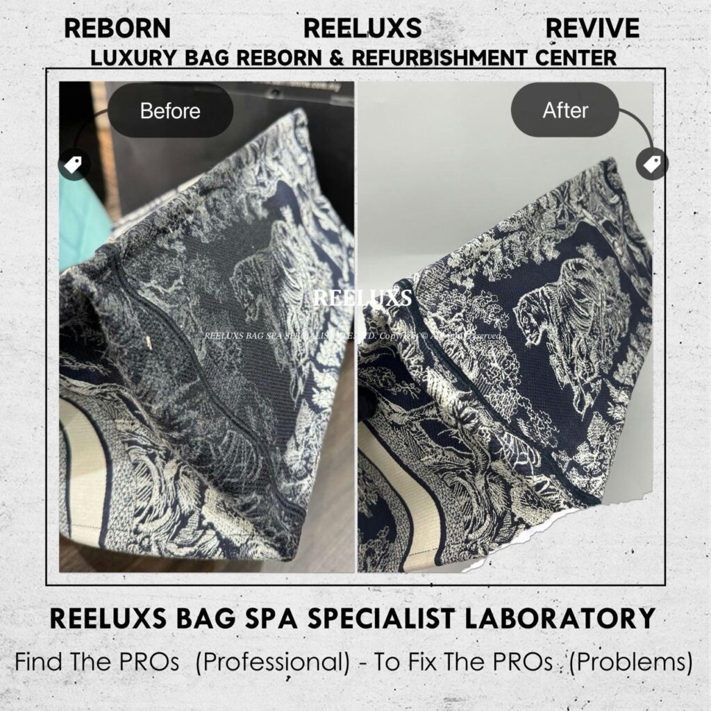 Book Tote Bag Charcoal Damage Melted & Stick Problem Refurbishment | REELUXS — frame 8
