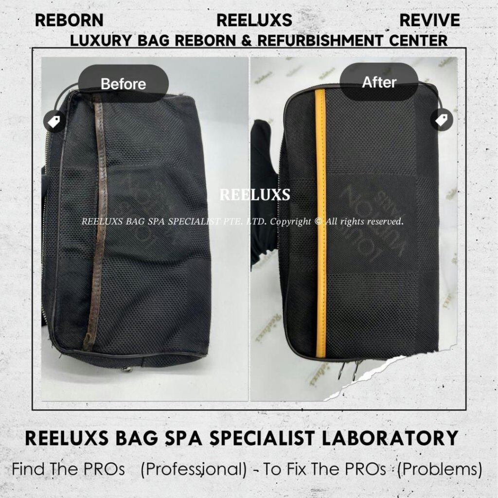 Geant Canvas Messenger Bag Zip & Piping Damage Replacement & Entire Leather — frame 2