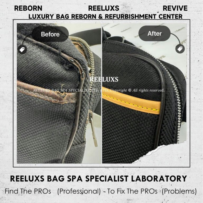 Louis Vuitton Geant Canvas Messenger Bag Zip & Piping Damage Replacement & Entire Leather Refurbishment