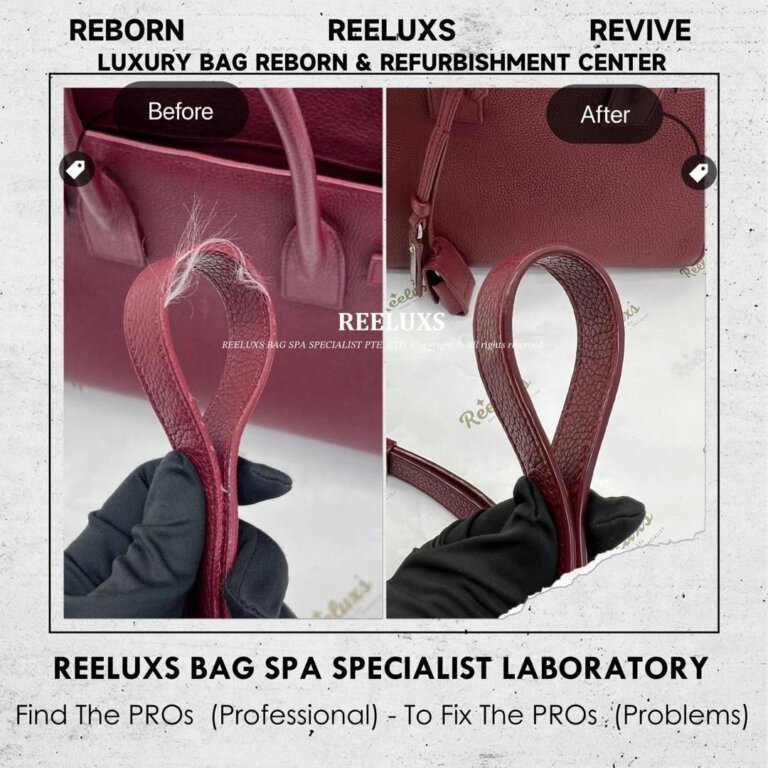 YSL Sac De Jour Handbag Strap Oil Edge Cracked & Damage Refurbishment | REELUXS