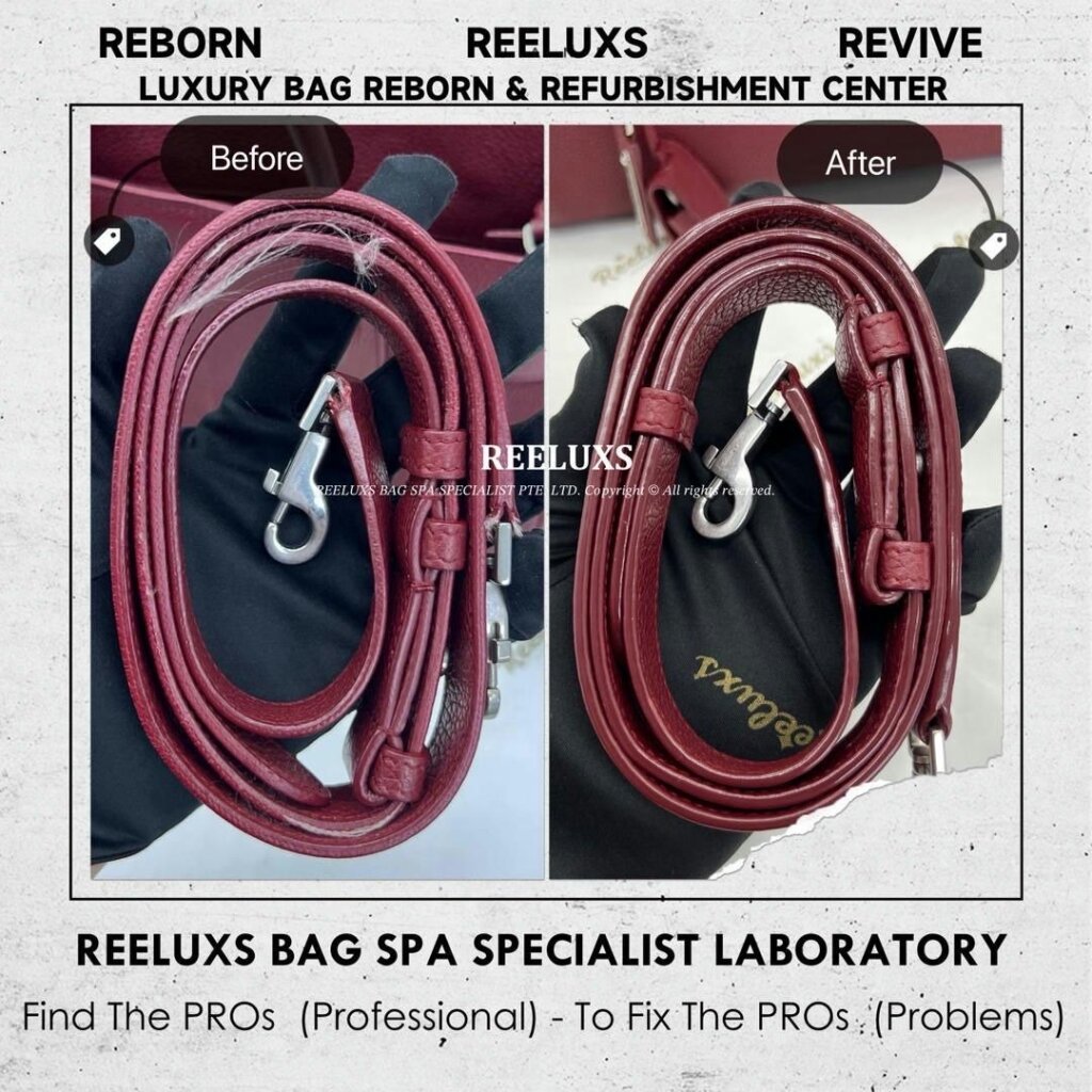 YSL Sac De Jour Handbag Strap Oil Edge Cracked & Damage Refurbishment… — frame 2