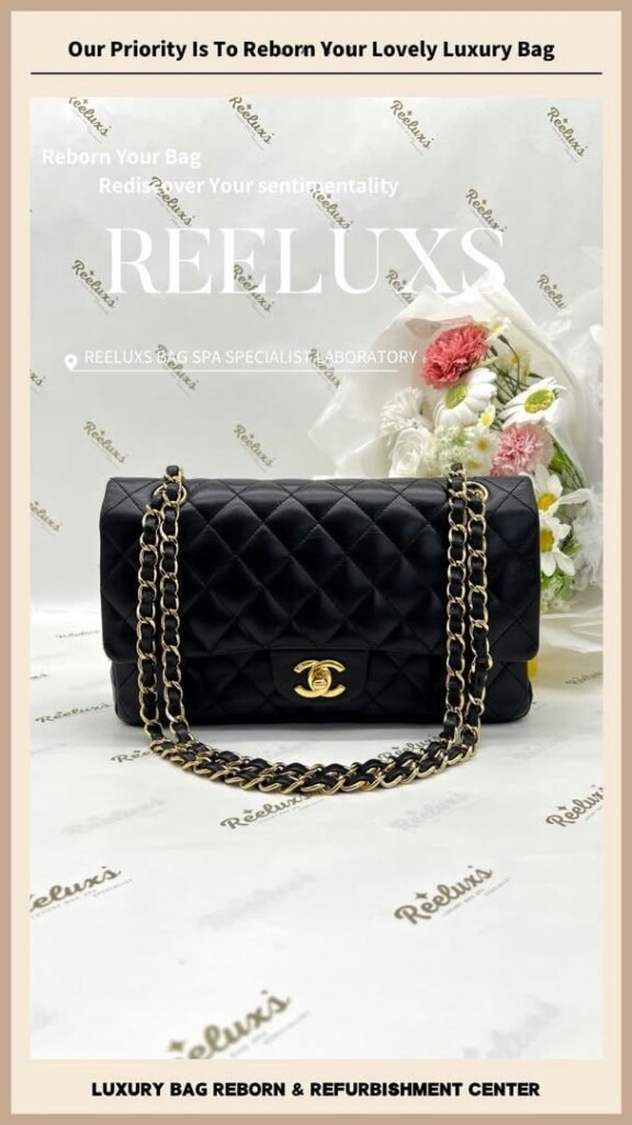 Classic Flap Bag Leather Color Faded & Peel Off Restoration | REELUXS — frame 13
