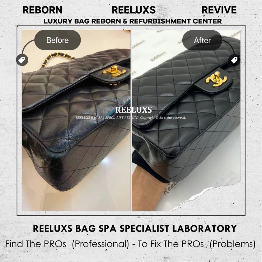 Classic Flap Bag Leather Color Faded & Peel Off Restoration | REELUXS — frame 2
