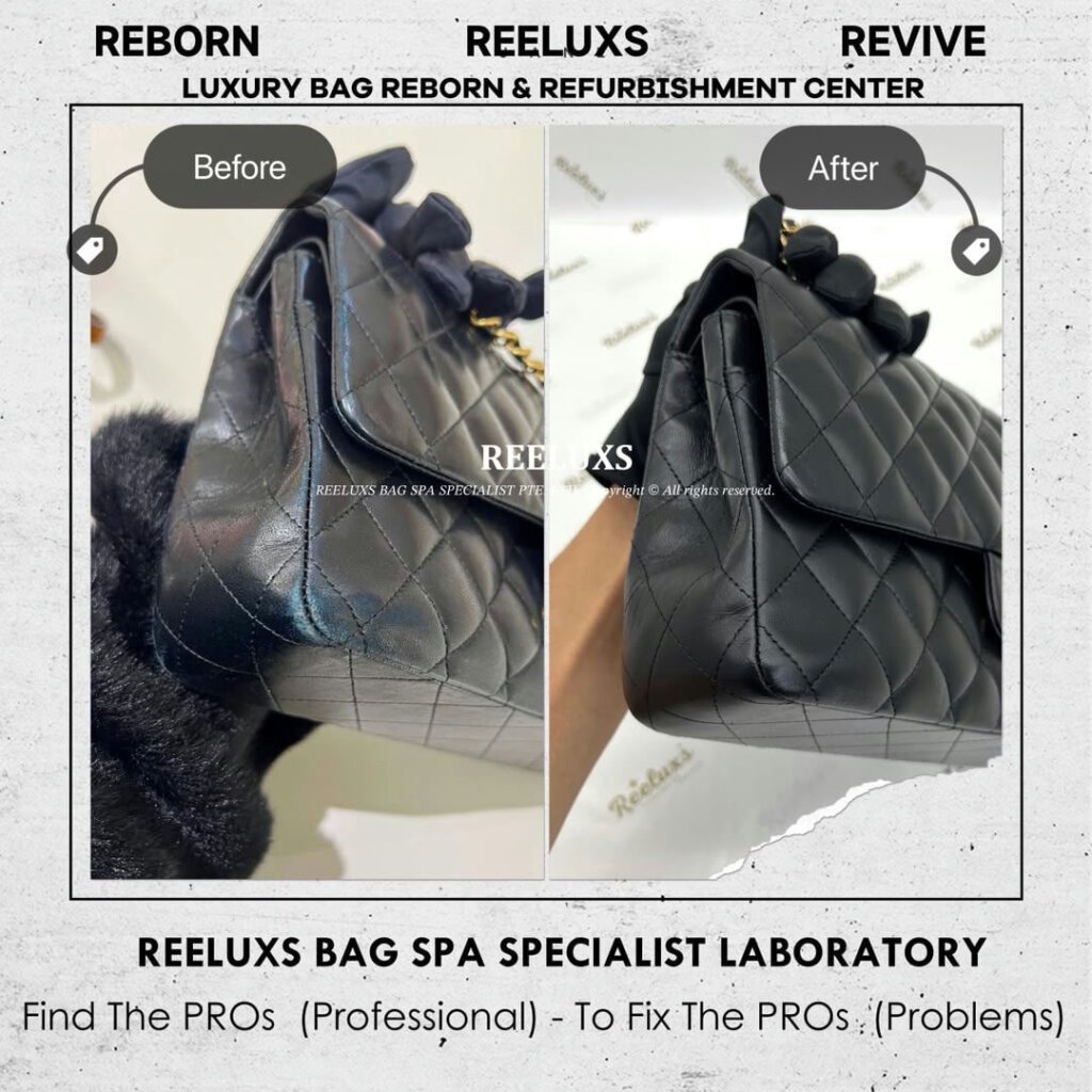 Classic Flap Bag Leather Color Faded & Peel Off Restoration | REELUXS — frame 6