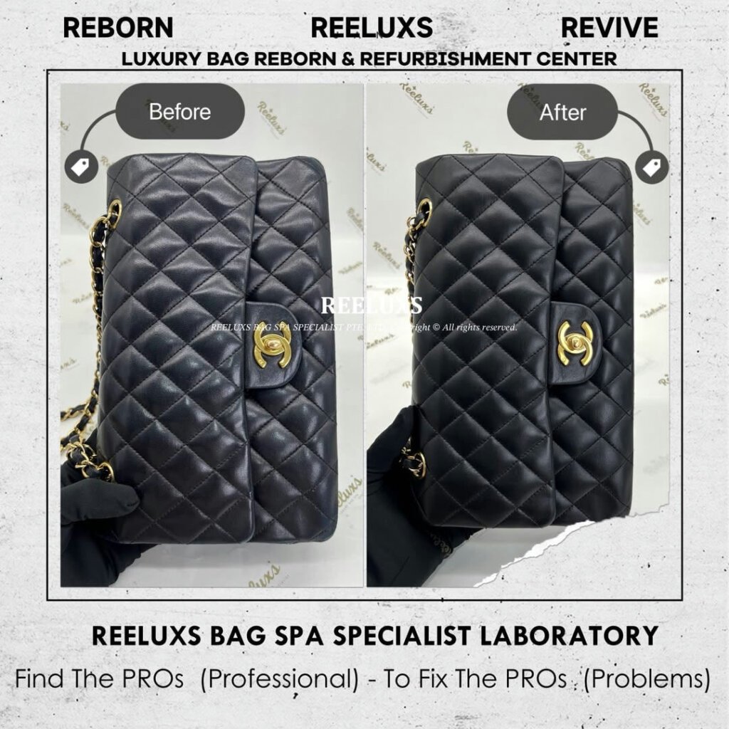 Classic Flap Bag Leather Color Faded & Peel Off Restoration | REELUXS — frame 4