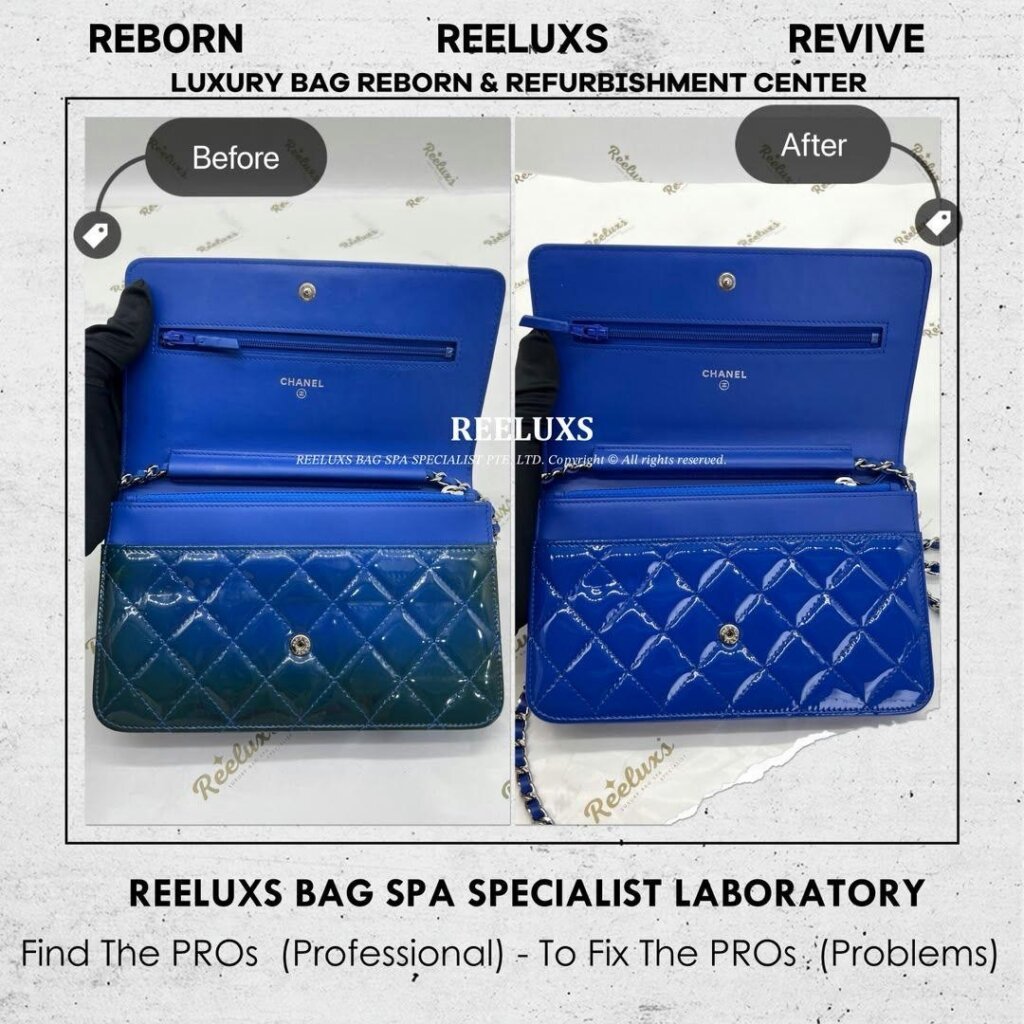 Boy Wallet On Chain (WOC) Bag Patent Leather Color Oxidation Problem — frame 4
