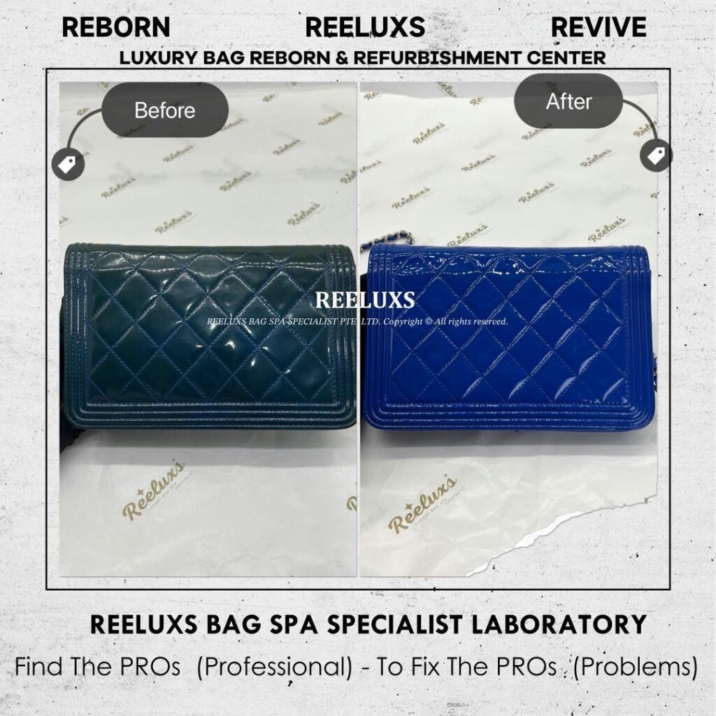 Boy Wallet On Chain (WOC) Bag Patent Leather Color Oxidation Problem — frame 3